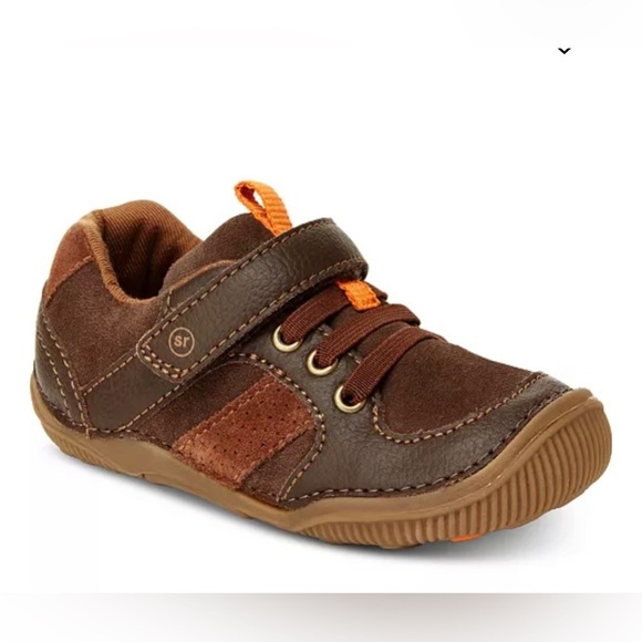 Stride Rite Toddler Boys Wes Sneakers Brown Leather, size 4 - Picture 1 of 8